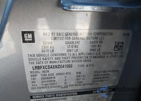 2019 Buick Envision Fwd Essence from USA, damaged, VIN LRBFXCSAXKD041999